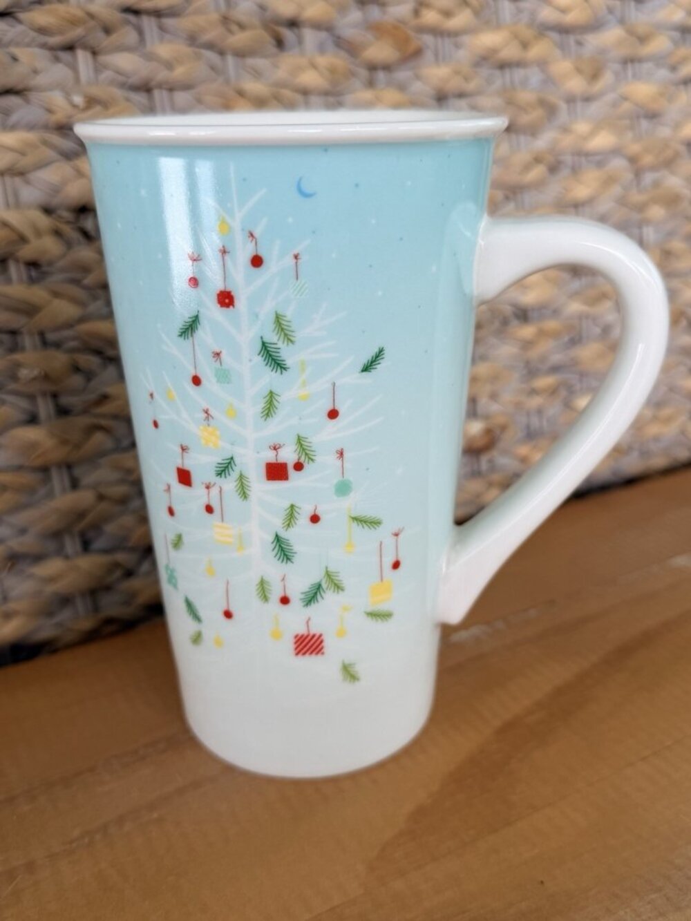 Starbucks Coffee Mug Blue Christmas Tree COFFEE MUG Tea Cup 2019 16oz
